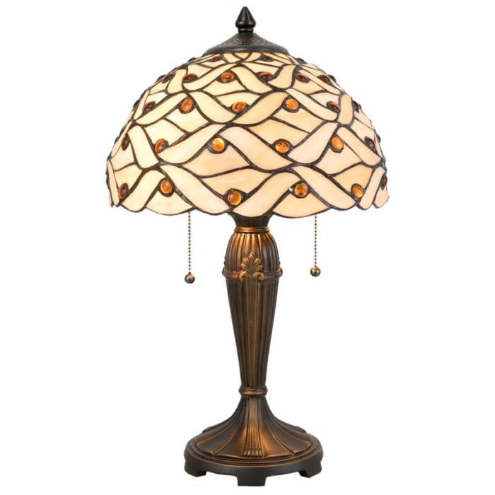 Lampada da tavolo tiffany lumi lamp clayre & eef atelier bologna