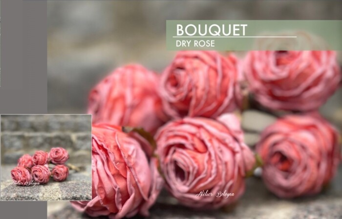 Bouquet Rosa, Atelier Bologna, Shabby chic