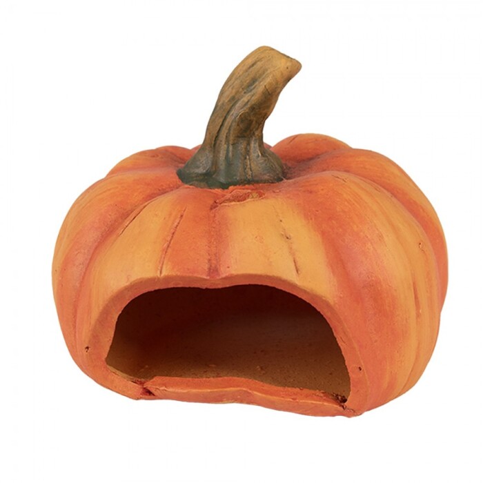 Zucca Halloween in pietra cm 13x12h - immagine 3