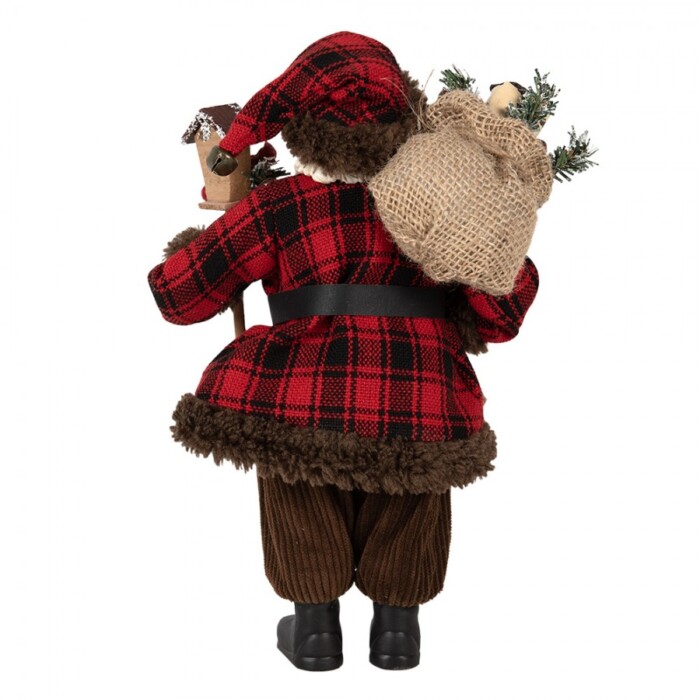 Babbo Natale con cappotto in tartan - immagine 3