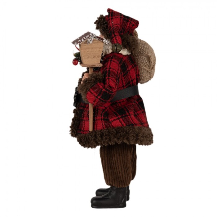 Babbo Natale con cappotto in tartan - immagine 2